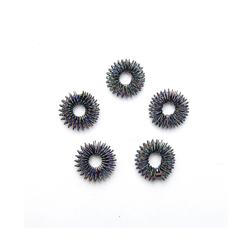 Dechoicelife (A-5Pcs) 5Pcs/10Pcs Finger Massage Ring Acupuncture Ring Health Care Body Massager Relax Hand Massage Finger Lose Weight