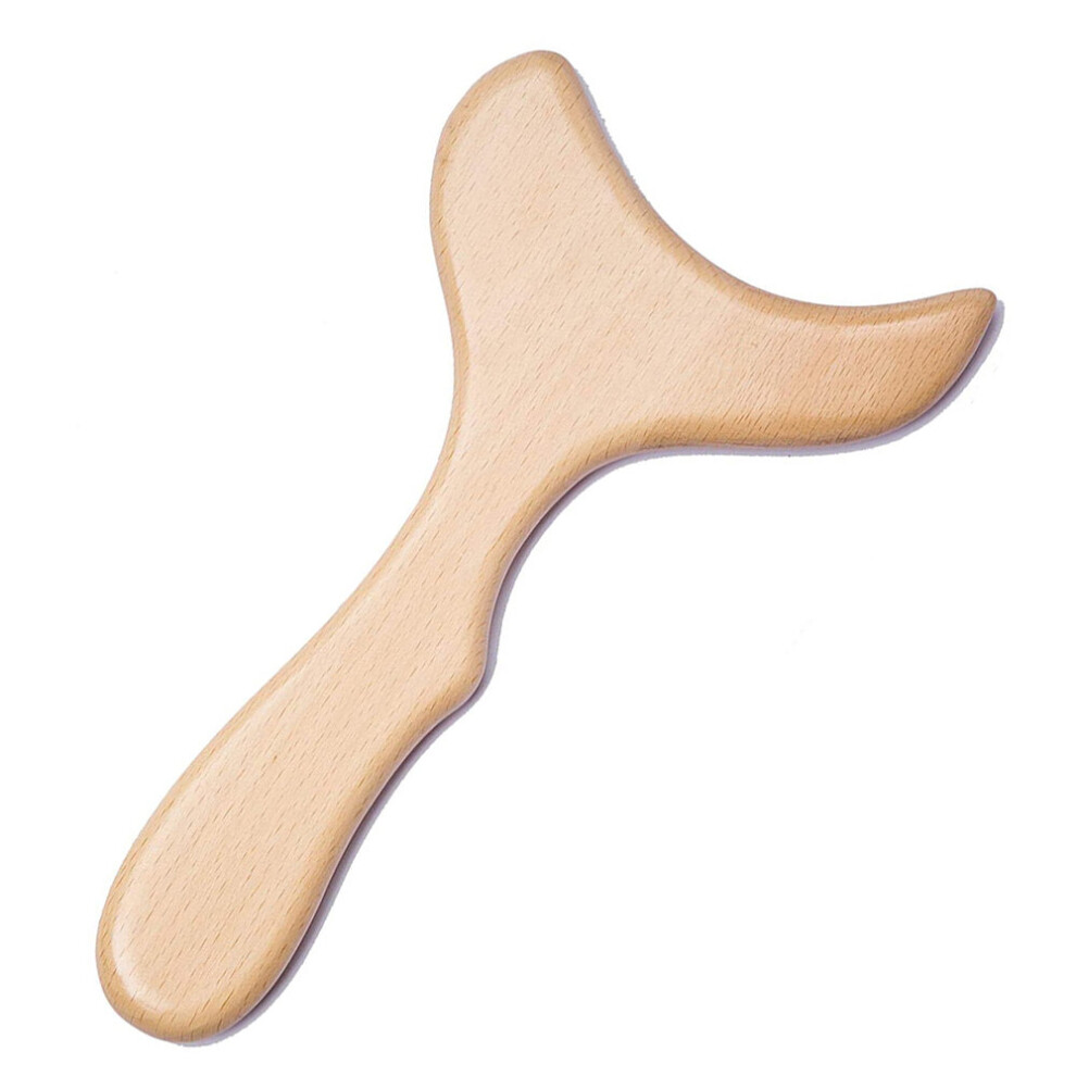 Dechoicelife 1 Pc Lymphatic Drainage Tool, Lymphatic Paddle Massager,Body Gua Sha Tools For Body Shaping Contouring,Sculpting,Wooden Massager