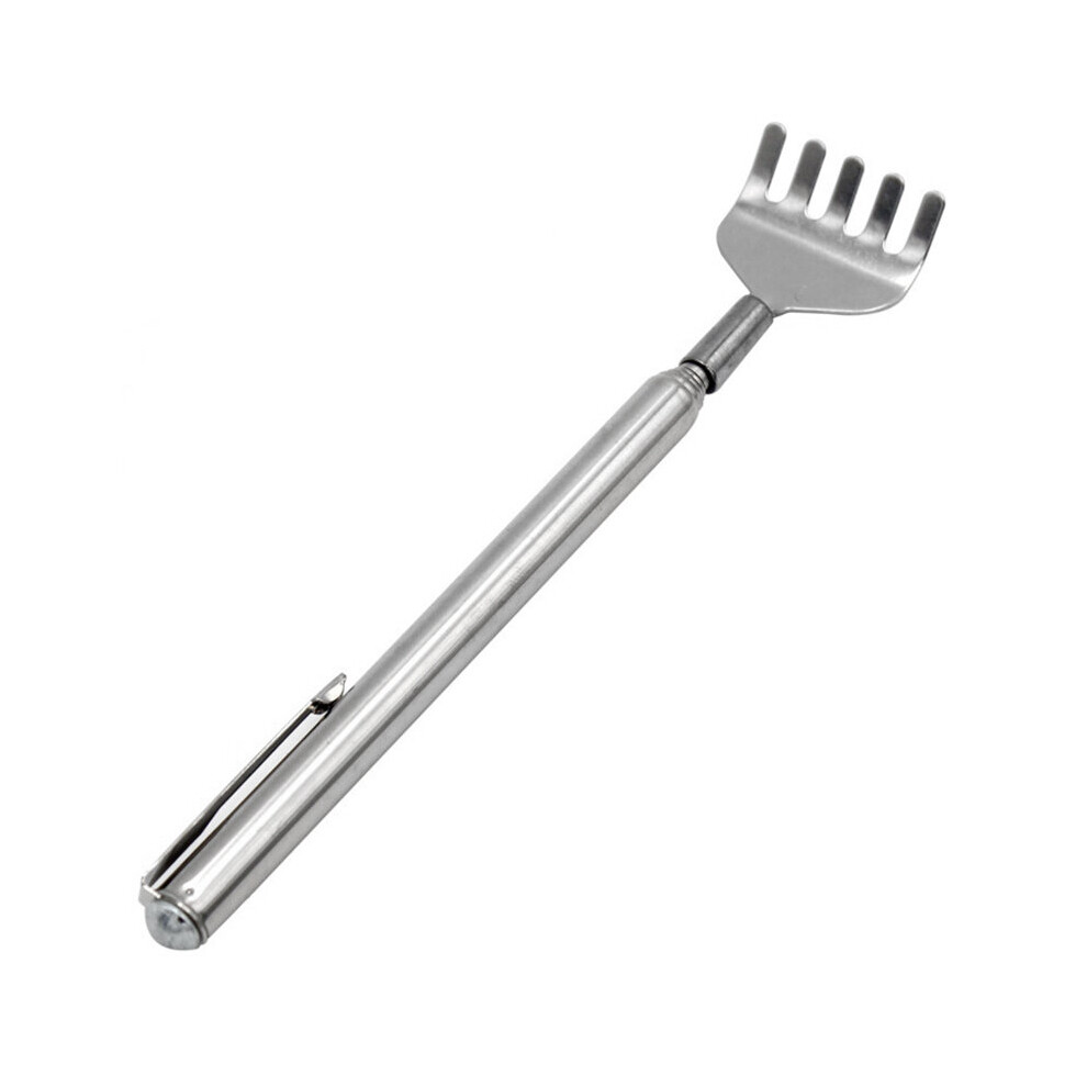 Dechoicelife New Practical Extendable Back Scratcher Stainless Steel Telescopic Anti Itch Claw Massager Extender