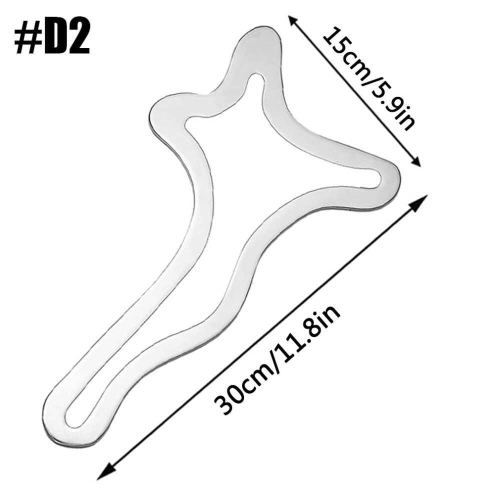 Dechoicelife (A-D2) Stainless Steel Gua Sha Scraping Massage Tool Lymphatic Drainage Massager Anti-Cellulite Body Shaping Relieve Muscle Soreness