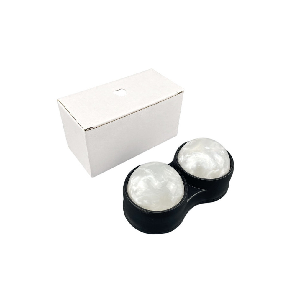 Dechoicelife White (A-) Double Massage Ball,Self Massage Tool For Sore Muscles,Body, Deep Tissue,Trigger Point,Muscle Knots,Yoga And Myofascial Release