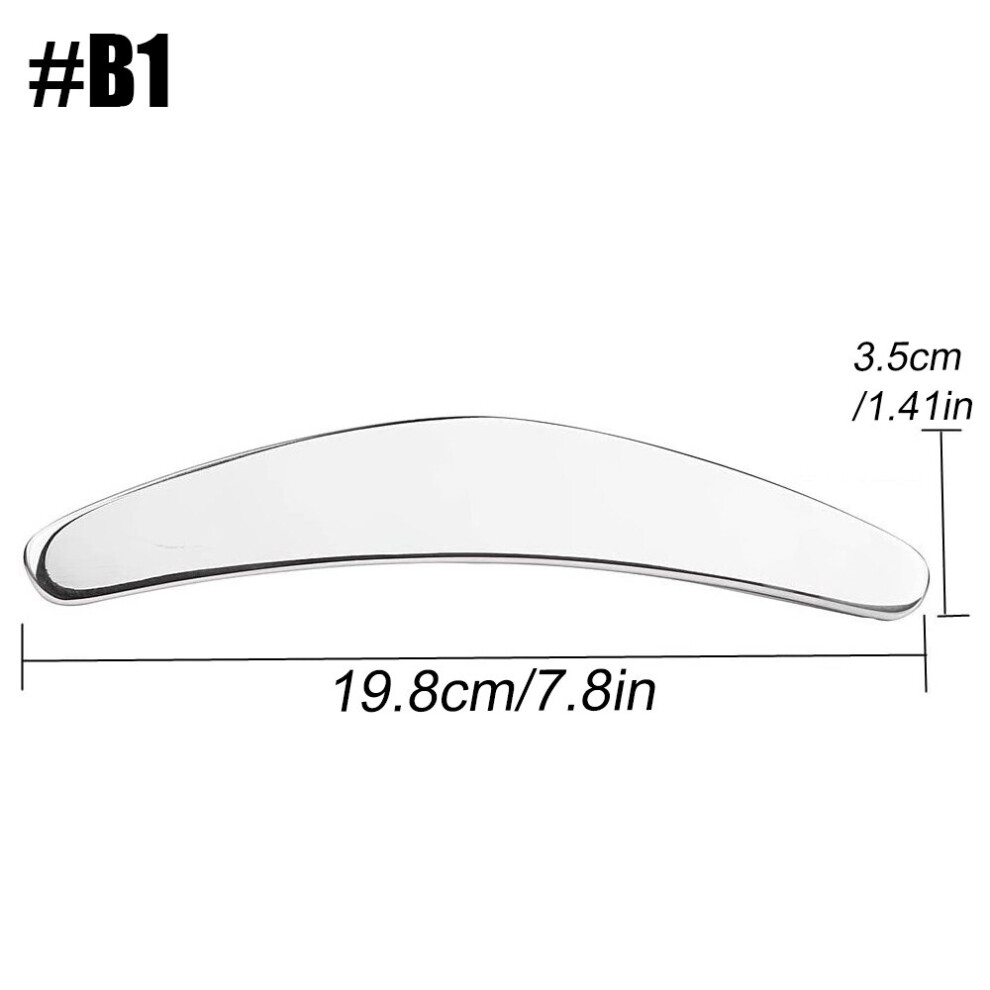 Dechoicelife (A-B1) Stainless Steel Gua Sha Scraping Massage Tool Lymphatic Drainage Massager Anti-Cellulite Body Shaping Relieve Muscle Soreness