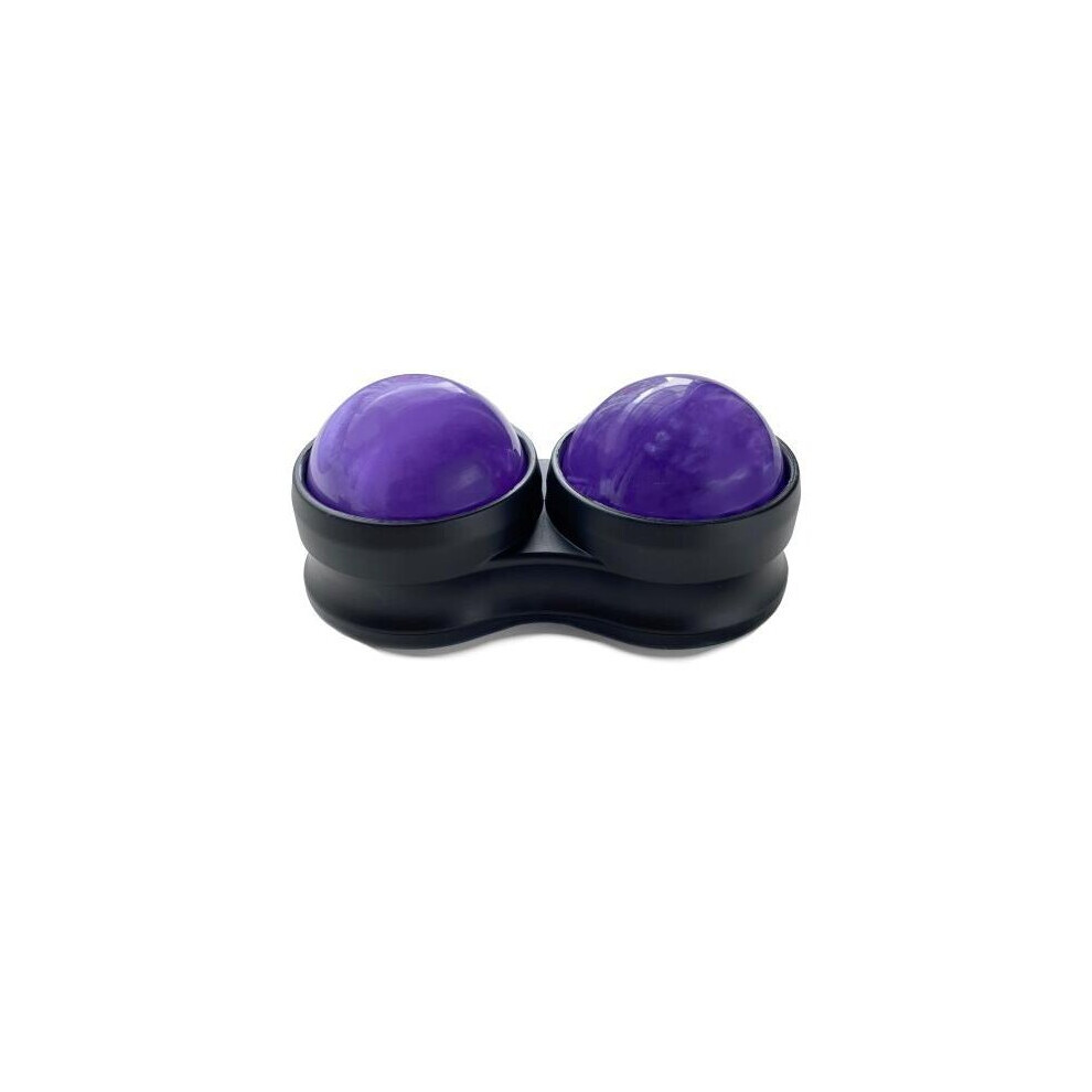 Dechoicelife Purple (A-) Double Massage Ball,Self Massage Tool For Sore Muscles,Body, Deep Tissue,Trigger Point,Muscle Knots,Yoga And Myofascial Release