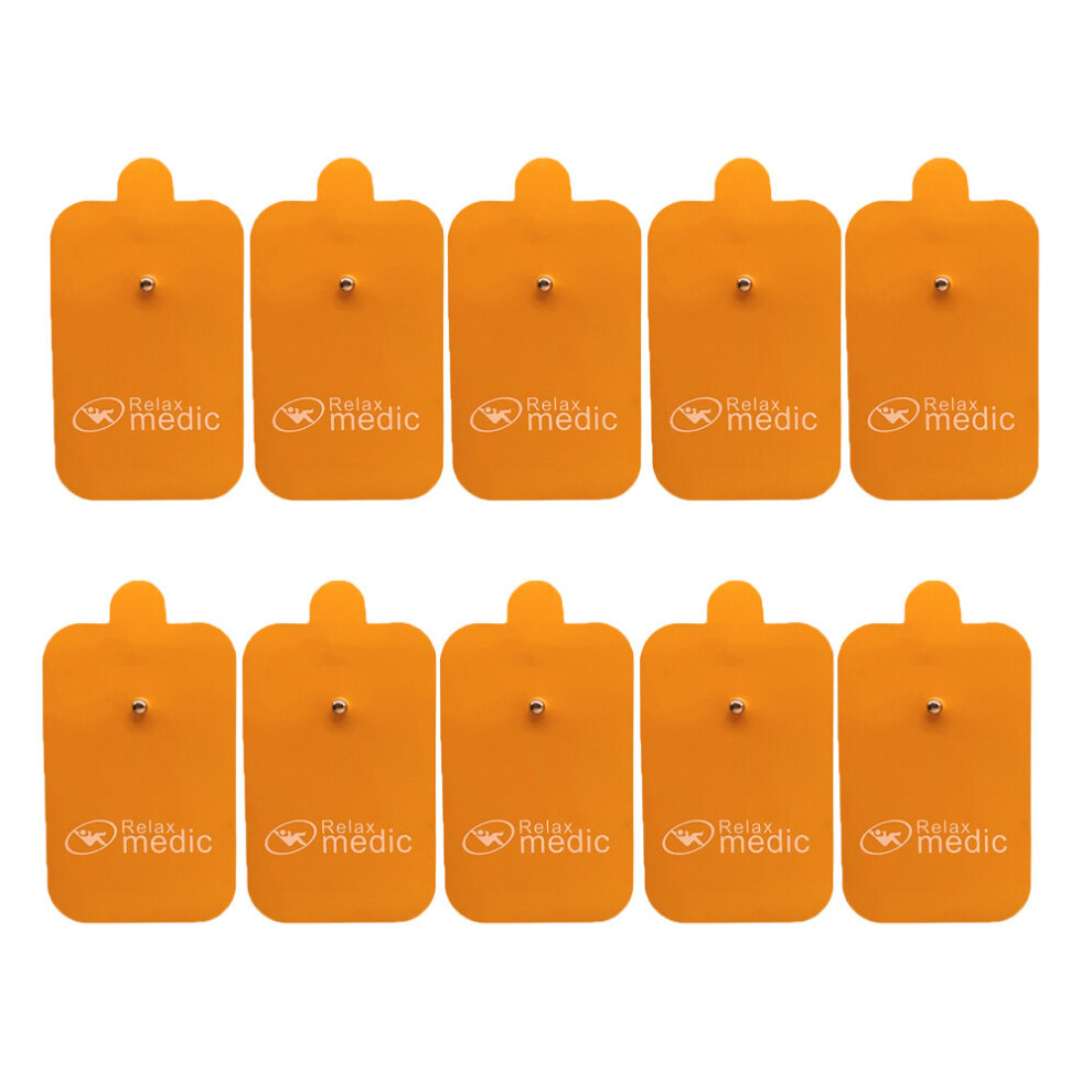 Dechoicelife (A-10 Electrode Pads) 10Pcs Tens Electrodes For Myostimulator Physiotherapy Therapy Machine Pads Slimming Massager Self Adhensive Gel Health Stickers