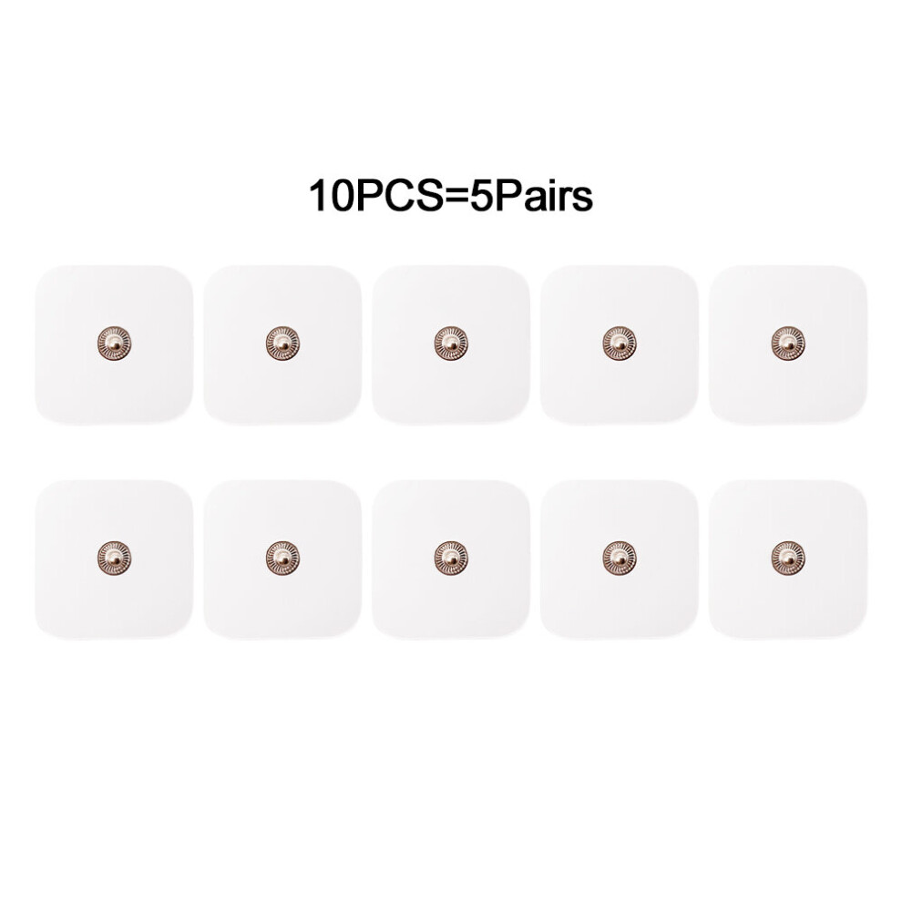 Dechoicelife (A-10Pcs Square Pads) Electrode Pads For Tens Machine Gel Electroestimulador Muscular Electric Massager Full Body Ems Ultrasonic Cavitation Device