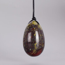 (a-40x25 mm) Dragon Blooded Stone Yoni Egg Natural Jasper Set Drill Crystal Mineral Ball Kegel Exercise Pelvic Floor Muscle Vagina For Woman