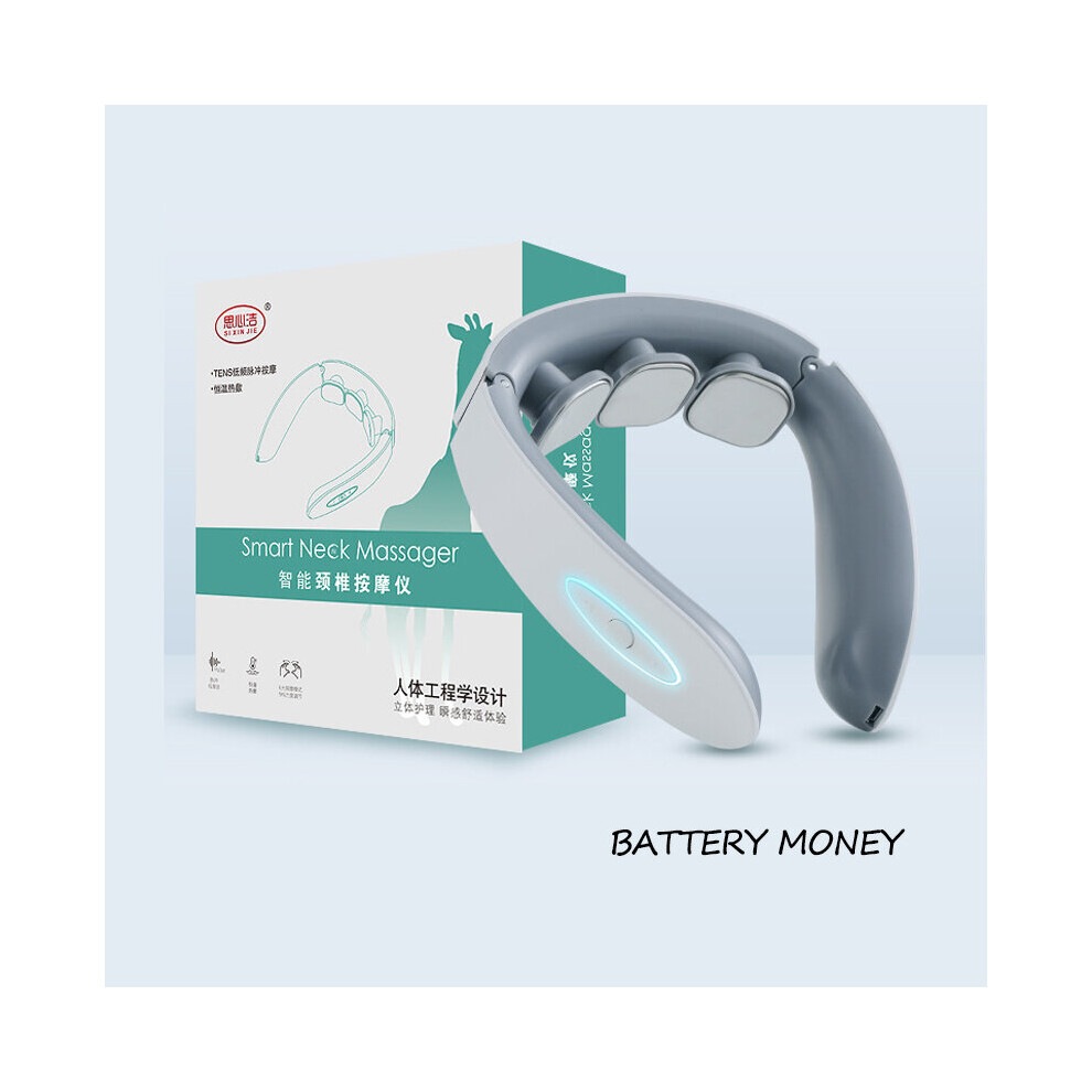 Dechoicelife (A-Battery 02) Portable Cervical Spine Massage Instrument Neck Protection Instrument Physiotherapy Instrument Neck Shoulder Neck Pulse Massager