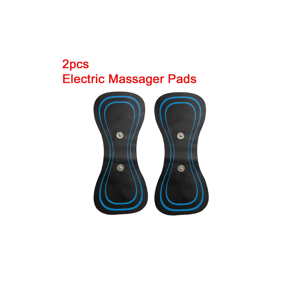 Dechoicelife (A-2Pcs Patch) Ems Electric Pulse Neck Massager Cervical Massage Patch 8 Mode Lcd Display Neck Stretcher Back Muscle Stimulator Relief Pain