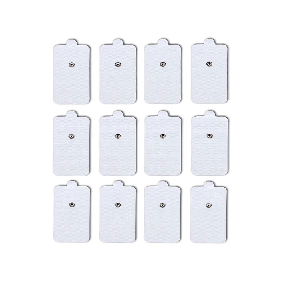 Dechoicelife (A-12Pcs Large Pads) Electrode Pads Sticker Adhesive Replacement Patch Conductive Gel For Tens Acupuncture Therapeutic Pulse Massage Device