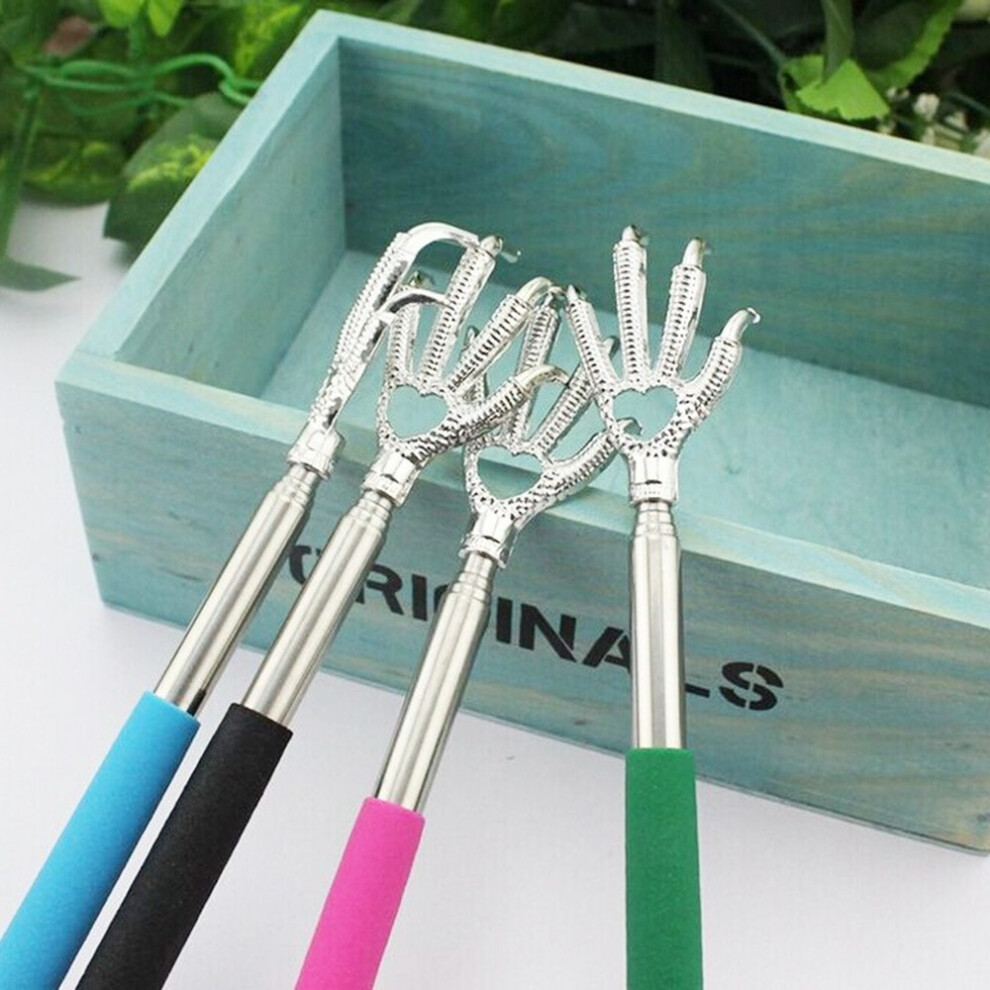 Dechoicelife Random Color Portable Scalable Body Massager Scratching Claw Telescopic Ultimate Stainless Back Scratcher Massage Relaxatio Comb