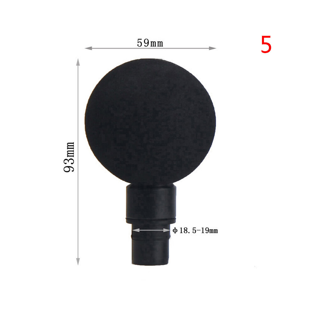 Dechoicelife (A-N5) 1Pc Universal Fascia Gun Massage Head Body Relaxation Fascia Massager Gun Replacement Head Silicone Massage Head Set