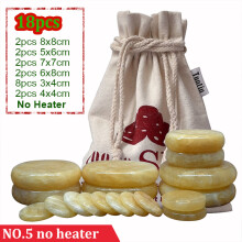 (a-NO5) Tontin Jade Hot Stone Massage Heater natural Jade glaze hot stone massage Set 16pcs/set massager back massage massageador Health