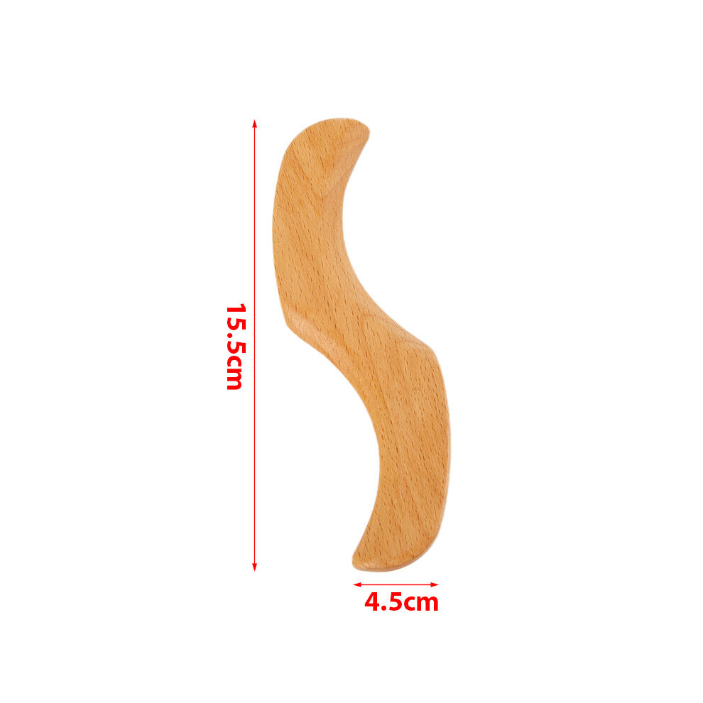 Dechoicelife (A-B) 1Pcs Wooden Scraping Board Guasha Massage Scraper Tool Pressure Therapy For Back Neck Body Meridian Dredge Acupuncture Board