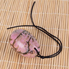 (a-45x30 Rhodolite) Big Yoni Egg 100% Natural Stone Healing Jade Crystal Egg Drill 45*30 MM Mineral Ball Kegel Massage Pelvic Floor Muscle Vaginal