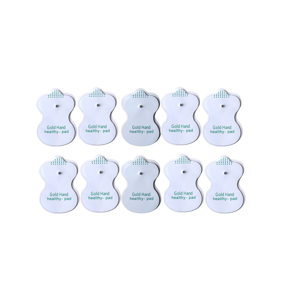 Dechoicelife (A-10Pcs) 10/20Pelectrode Pads Reusable Massage Patch For Tens Electrodes Digital Therapy Machine 3.5Mm Plug Silicone Gel Electrode Pads