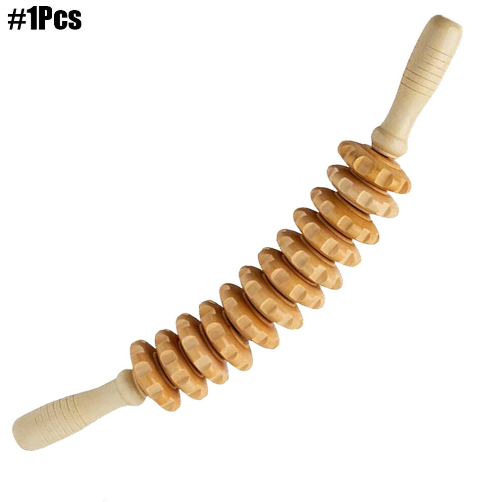 Dechoicelife (A-1Pcs) Wood Therapy Massage Tools Lymphatic Drainage Massager Body Sculpting Tools For Maderoterapia Colombiana,Anti-Cellulite Massager