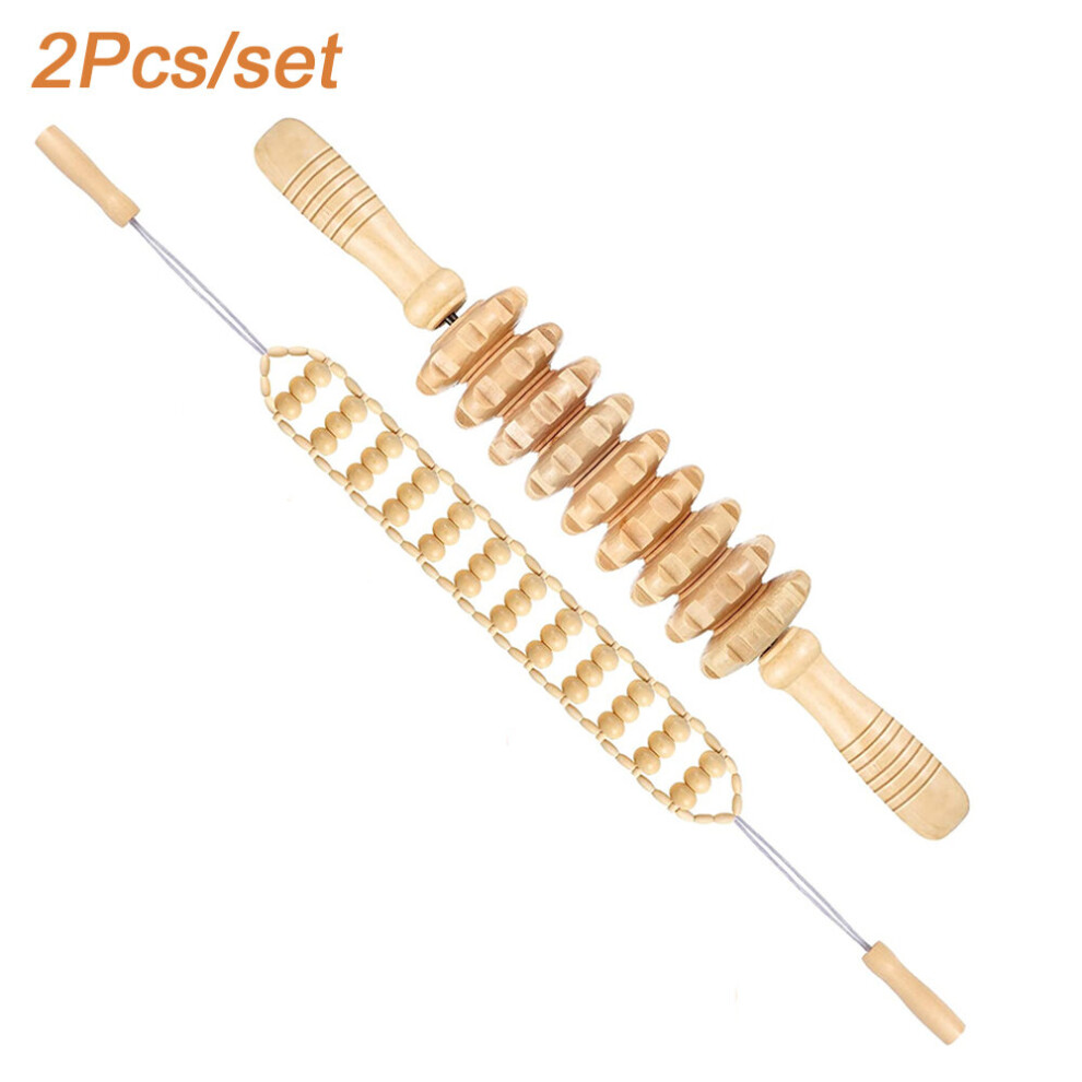 Dechoicelife (A-2Pcs) Wooden Gua Sha Tool Scraping Board Massage Tool Slimming Guasha Massage Board Gua Sha Scraper Body Massage Therapy Tool