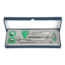 (a-Green) Medical Neurological Massager Hammer Multifunctional Percussor Diagnostic Reflex Percussion Massage Hammer Nerve Check Tool Set