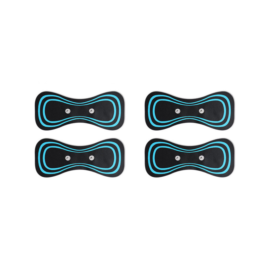 Dechoicelife (A-4Pcs) Electric Cervical Massage Pads Mini Neck Cervical Massage Stimulator Adjustable Massage Pad For Shoulder Back Waist Arms Aches