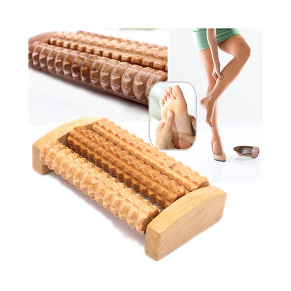 Dechoicelife New Heath Therapy Relax Massage Relaxation Tool Wood Roller Foot Massager Stress Relief Health Care Therapy Foot Massagers
