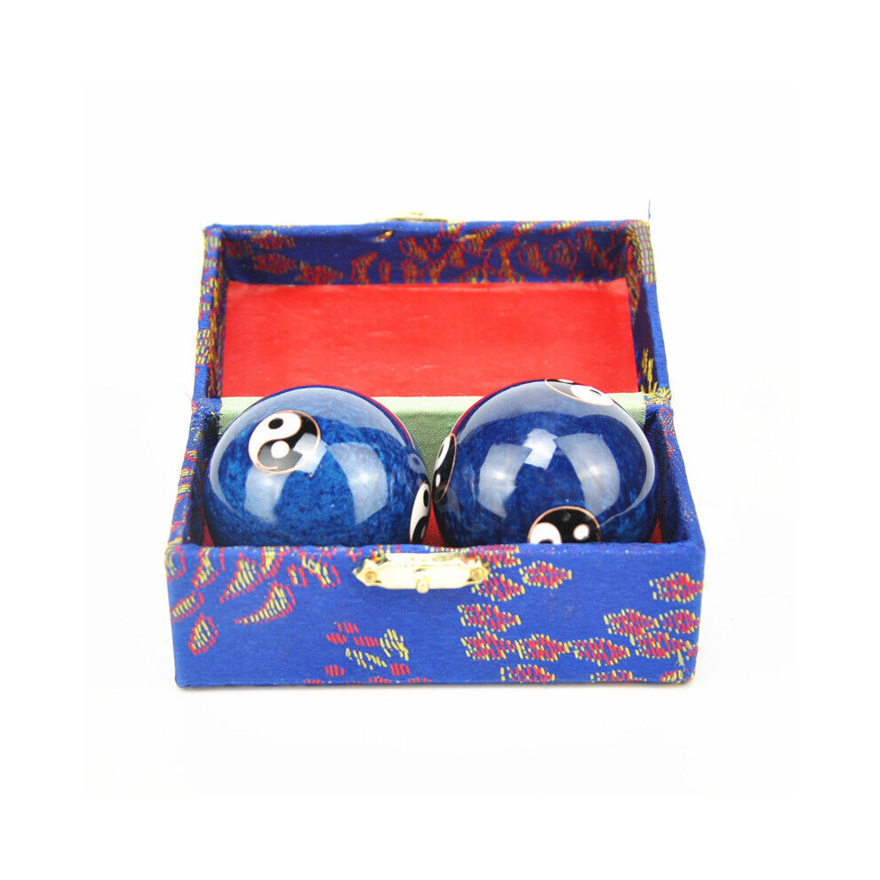Dechoicelife (A-A) Health Care Gift Exercise Anti Stress Fitness Hand Ball Relaxation Therapy Baoding Massage Ball Taichi Handball Massager Tool