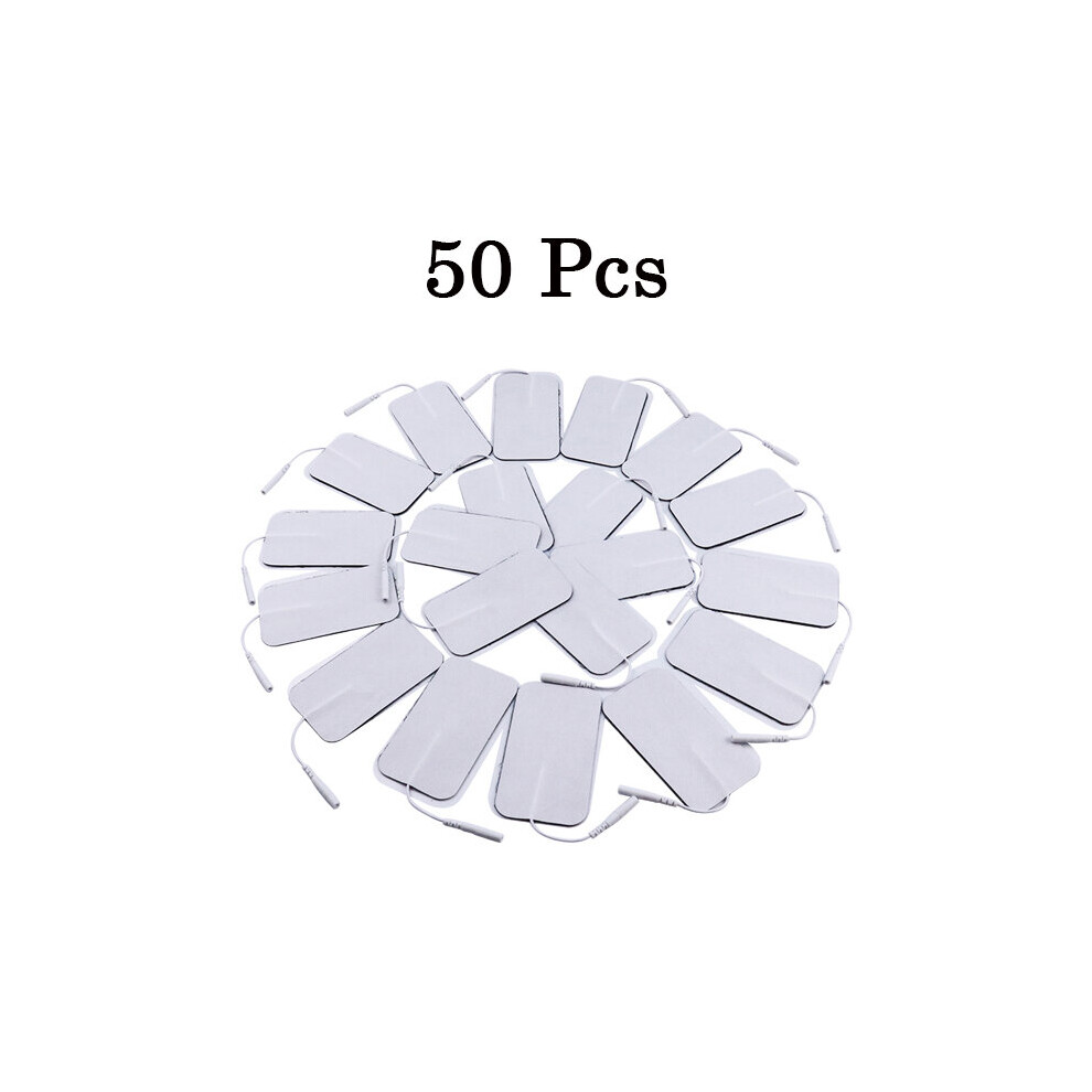 (a-50Pcs) 20/50Pcs Self-adhesive Electrode Pads 2mm Plug Gel Patch For Tens Acupuncture Therapy Massager Muscle Stimulator Slimming Device-image-OPC-PC9PHMF-NEW