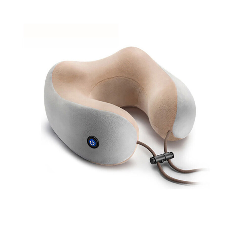 Dechoicelife (A-Vibration) Electric Neck Massager Multifunctional Portable Shoulder Cervical Massager U Shaped Pillow Kneading Heating Neck Support Pillow