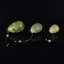 (a-as picture) New Arrival Set of 3 JadeEggs Women Pelvic floor Muscle Kegel Exercise Vaginal Tightening exercise yoni egg ben wa ball