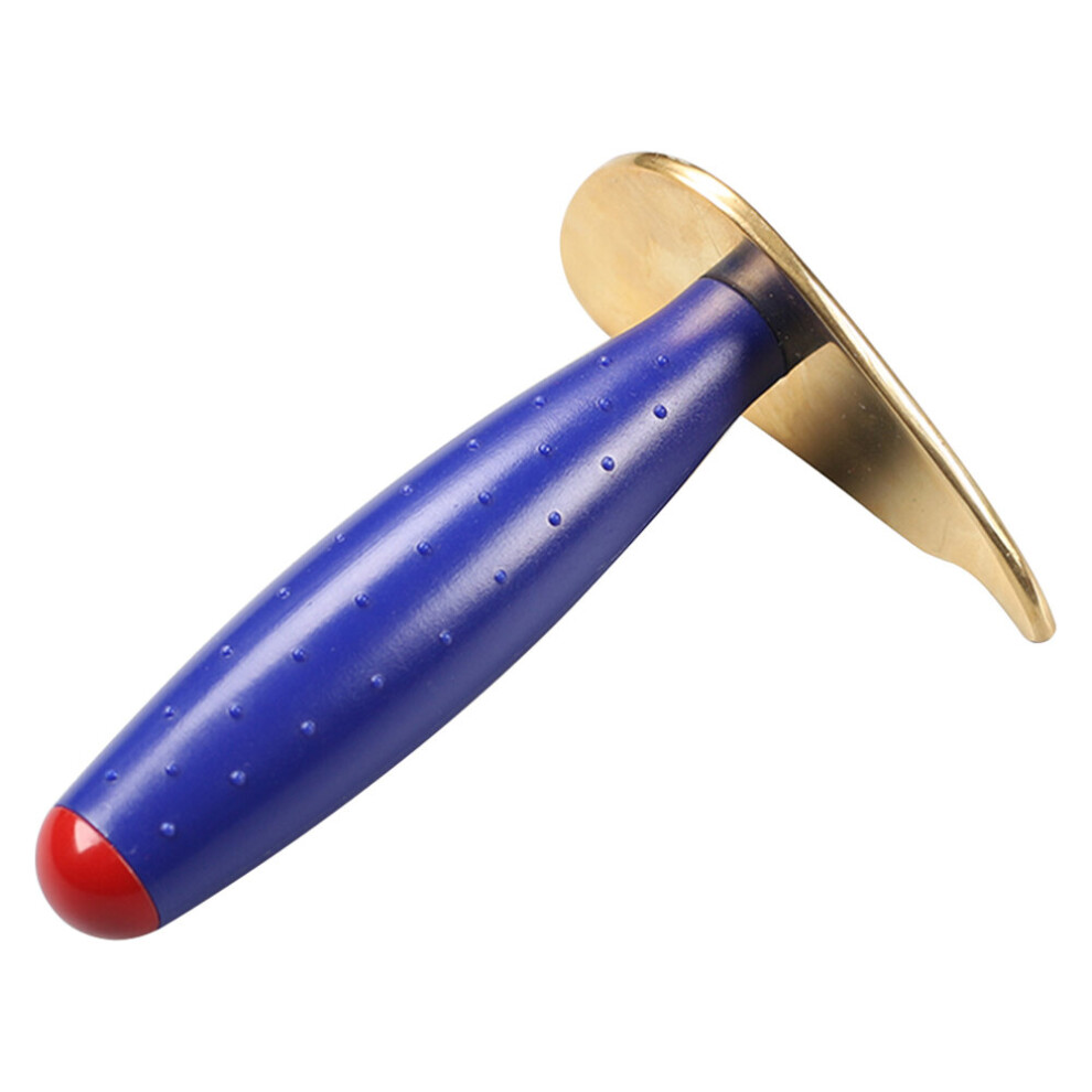 Dechoicelife (A-Plastic Handle) Body Massager Beauty Instrument Multifunctional Meridian Pure Copper Scraping Board Accupoint Massage Stick