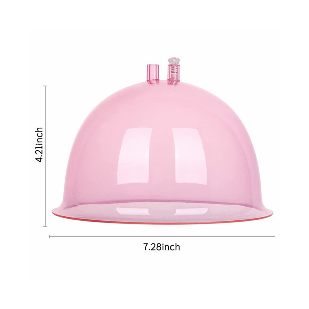 Dechoicelife (A-180Ml Pink) 1 Pair Buttocks Vacuum Cups With Y-Hose 25.6Cm Big Size Breast Enlargement Cupping Hip Lifting Pump Cupping Replacement