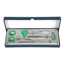 (a-Green) Medical Neurological Massager Hammer Multifunctional Percussor Diagnostic Reflex Percussion Massage Hammer Nerve Check Tool Set