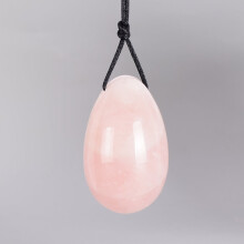 (a-40x25 mm) Yoni Egg Natural Rose Quartz Massage Set Drill Crystal Mineral Ball Kegel Exercise Tool Pelvic Floor Muscle Vagina For Women