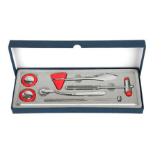 (a-Red) Medical Neurological Massager Hammer Multifunctional Percussor Diagnostic Reflex Percussion Massage Hammer Nerve Check Tool Set