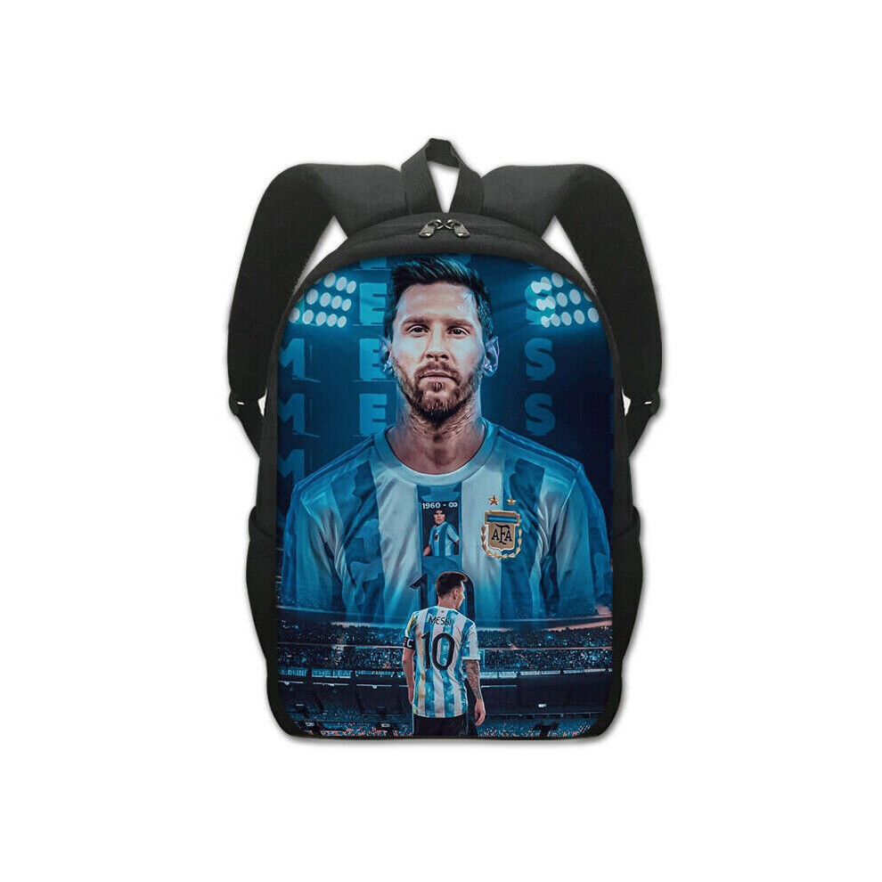 (3) New Lionel Messi Backpack Kids School Bag Travel Shoulders Bag Rucksack knapsack
