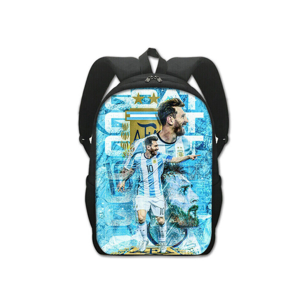 (4) New Lionel Messi Backpack Kids School Bag Travel Shoulders Bag Rucksack knapsack