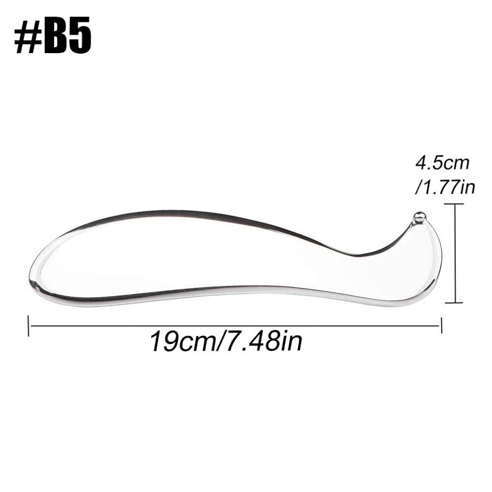 Photos - Massager  Stainless Steel Gua Sha Massage Tool Muscle Scraper Soft Tissue Scraping  Shoulder Waist Back Legs Arms Massa(a-B5)