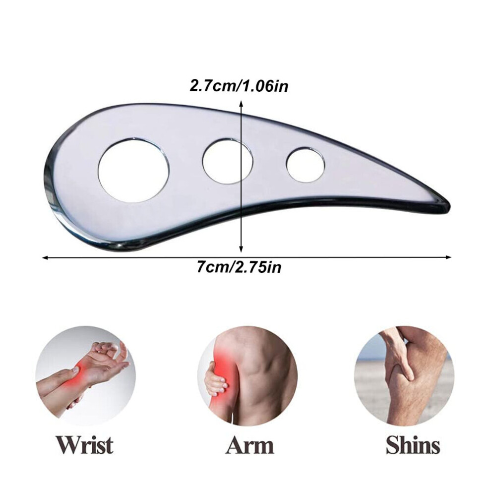Dechoicelife 1Pc Gua Sha Derma Edge Massage Tool For Soft Tissue,Myofascial Scraping Tools For Scar Tissue Physical Therapy Tools,Iastm Tools