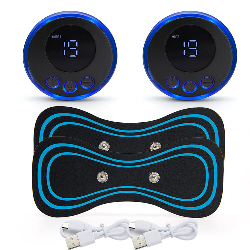 Dechoicelife (A-2 Host And 2 Pa) Smart Neck Massager Muscle Massager Trainer Relaxation Electric Pain Relief Tool Cervical Vertebra Physiotherapy