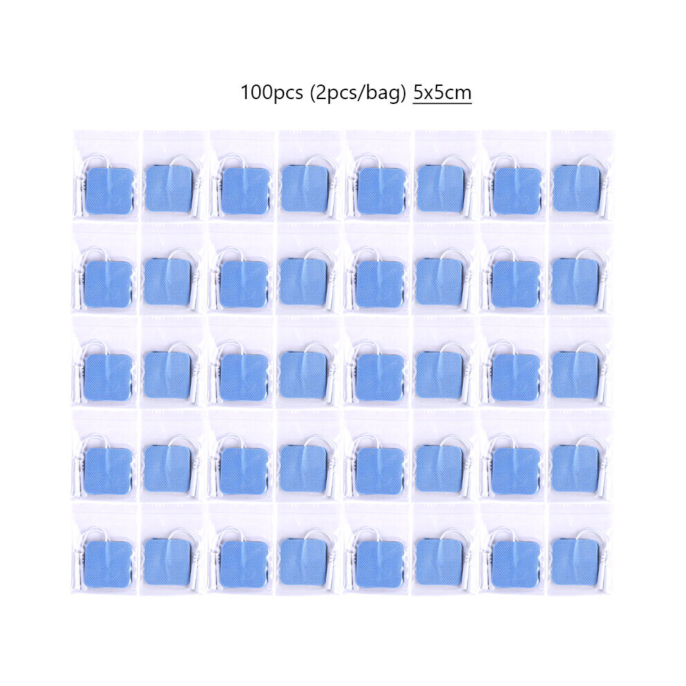 Dechoicelife (A-5X5cm100pcs) 50/100Pcs Muscle Stimulator Electrode Pads For Pulse Muscle Stimulator Therapy Digital Machine Self Adhesive Replacement Pads