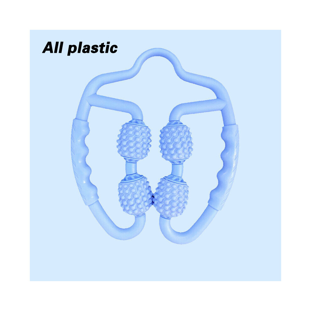 Dechoicelife Blue (A- 2) Cellulite Massager Massage Roller Legs Calf Thigh Neck Arm Elbow Deep Tissue Foam Roller Fascia Equipment Muscle Pain Relieve