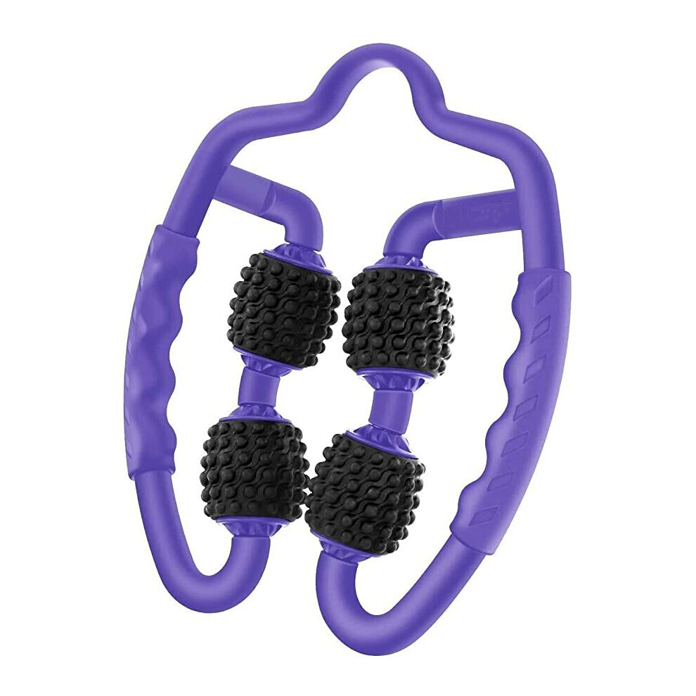Dechoicelife Purple (A-) Cellulite Massager Massage Roller Legs Calf Thigh Neck Arm Elbow Deep Tissue Foam Roller Fascia Equipment Muscle Pain Relieve