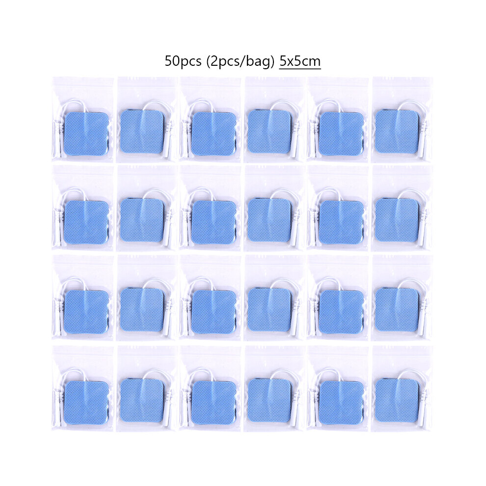 Dechoicelife (A-5X5cm50pcs) 50/100Pcs Muscle Stimulator Electrode Pads For Pulse Muscle Stimulator Therapy Digital Machine Self Adhesive Replacement Pads
