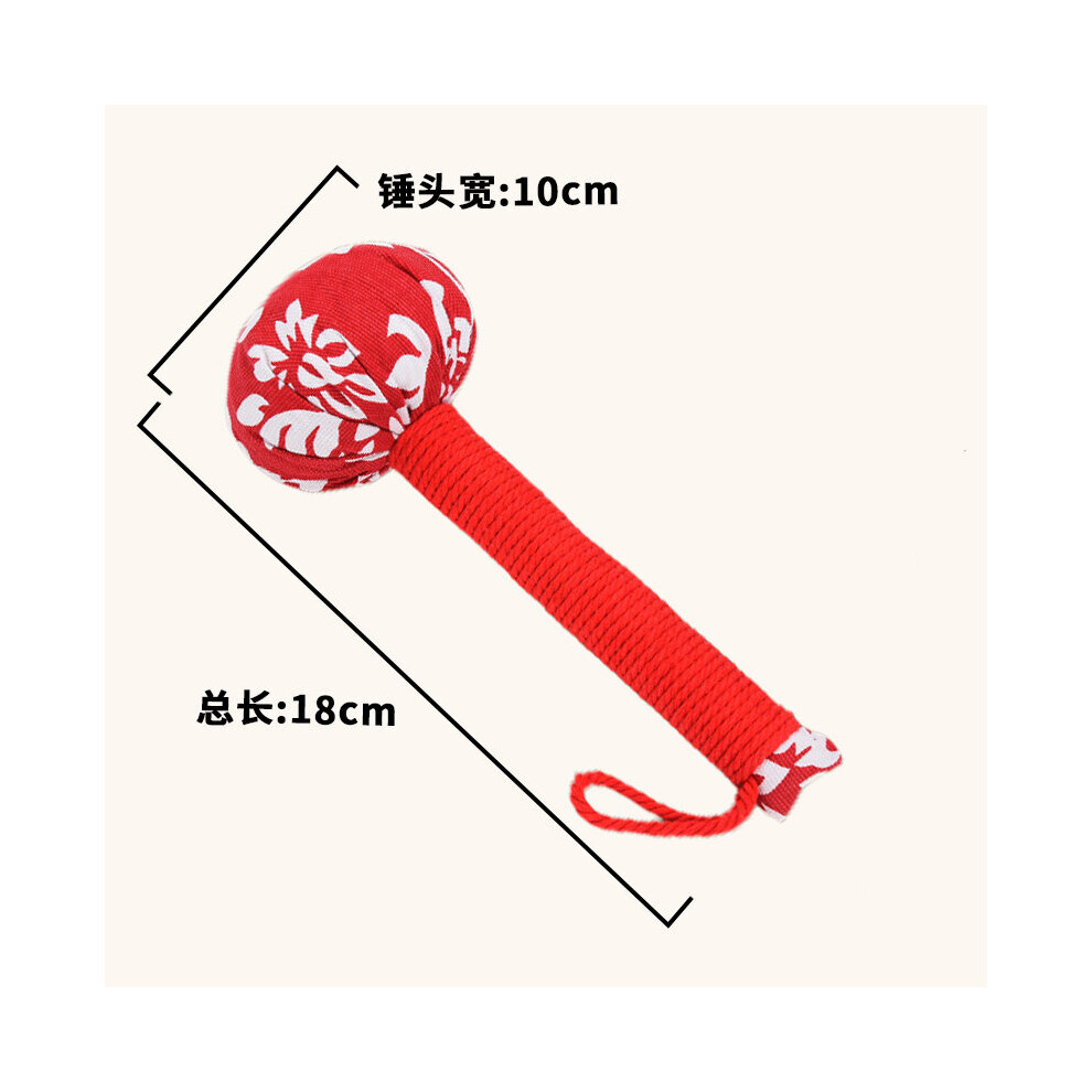 Dechoicelife (A-Short Type) Back Knock Massage Tool Wormwood Mugwort Herbal Medicine Filling Hammer Massager Fitness Stress Relax Body Health Care Tools