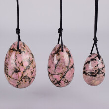 (a-3 pcs no box) Yoni Egg Gift Box Set Natural Rhodolite Stone Health Care Ball Kegel Exercise Massage Stick Pelvic Floor Muscle Vaginal Massager