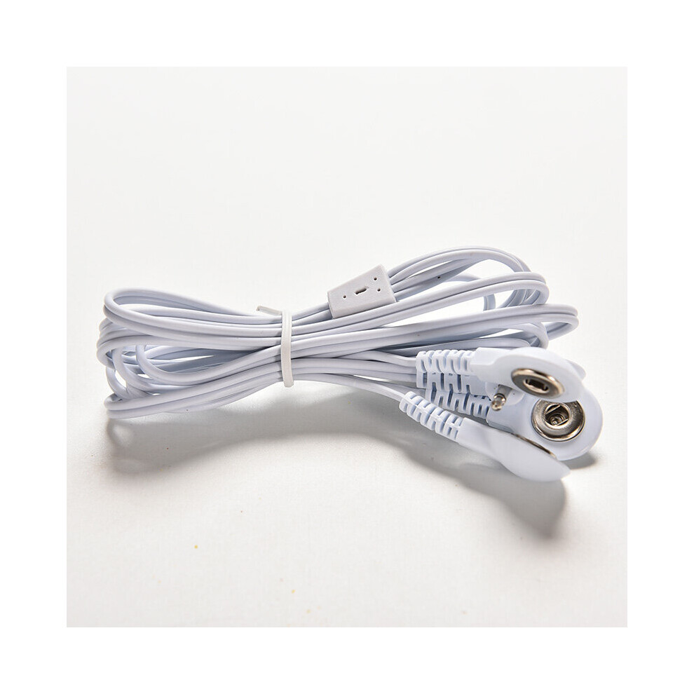 Dechoicelife (A-Chocolate) Massager Electrode Wire Plug 3.5Mm 4 /2 Buttons Electrode Lead Wires Connecting Cables For Digital Tens Therapy Machine