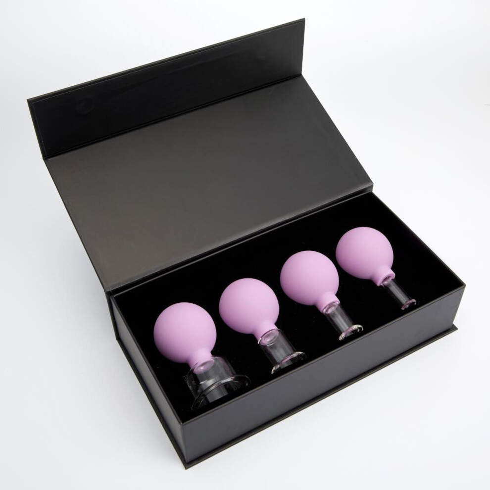 Dechoicelife Purple (A- Set3) Rubber Vacuum Cupping Glasses Massage Body Cups Anti Cellulite Cans Massage Vacuum Jar Medical Chineses Therapy Cupping Massage