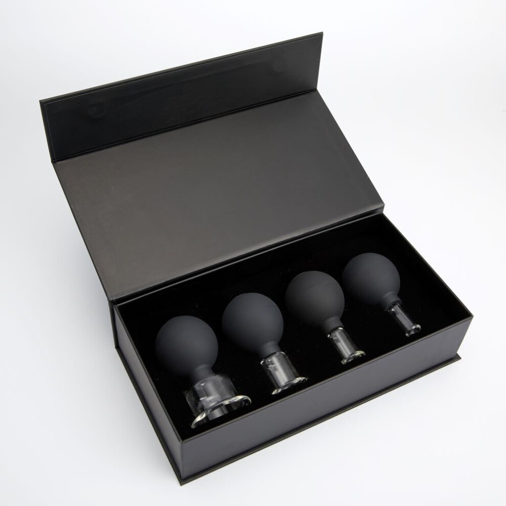Dechoicelife Black (A- Set3) Rubber Vacuum Cupping Glasses Massage Body Cups Anti Cellulite Cans Massage Vacuum Jar Medical Chineses Therapy Cupping Massage