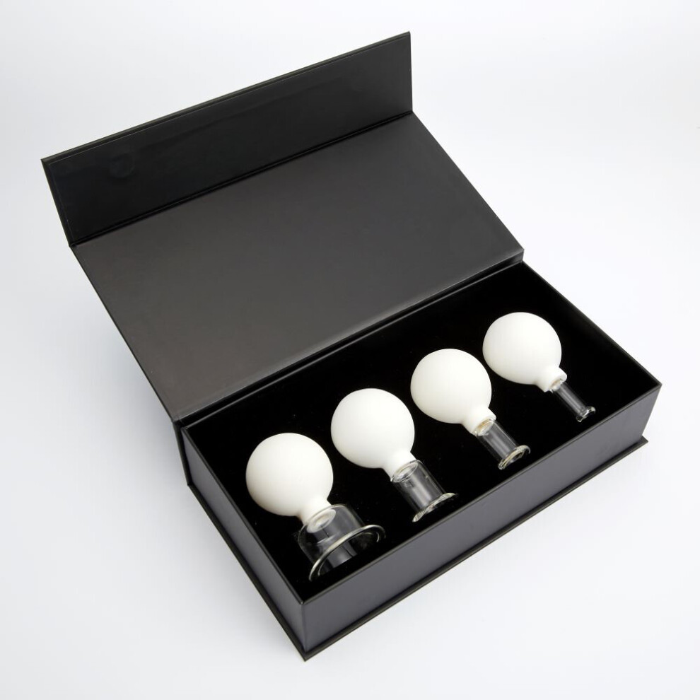 Dechoicelife White (A- Set3) Rubber Vacuum Cupping Glasses Massage Body Cups Anti Cellulite Cans Massage Vacuum Jar Medical Chineses Therapy Cupping Massage