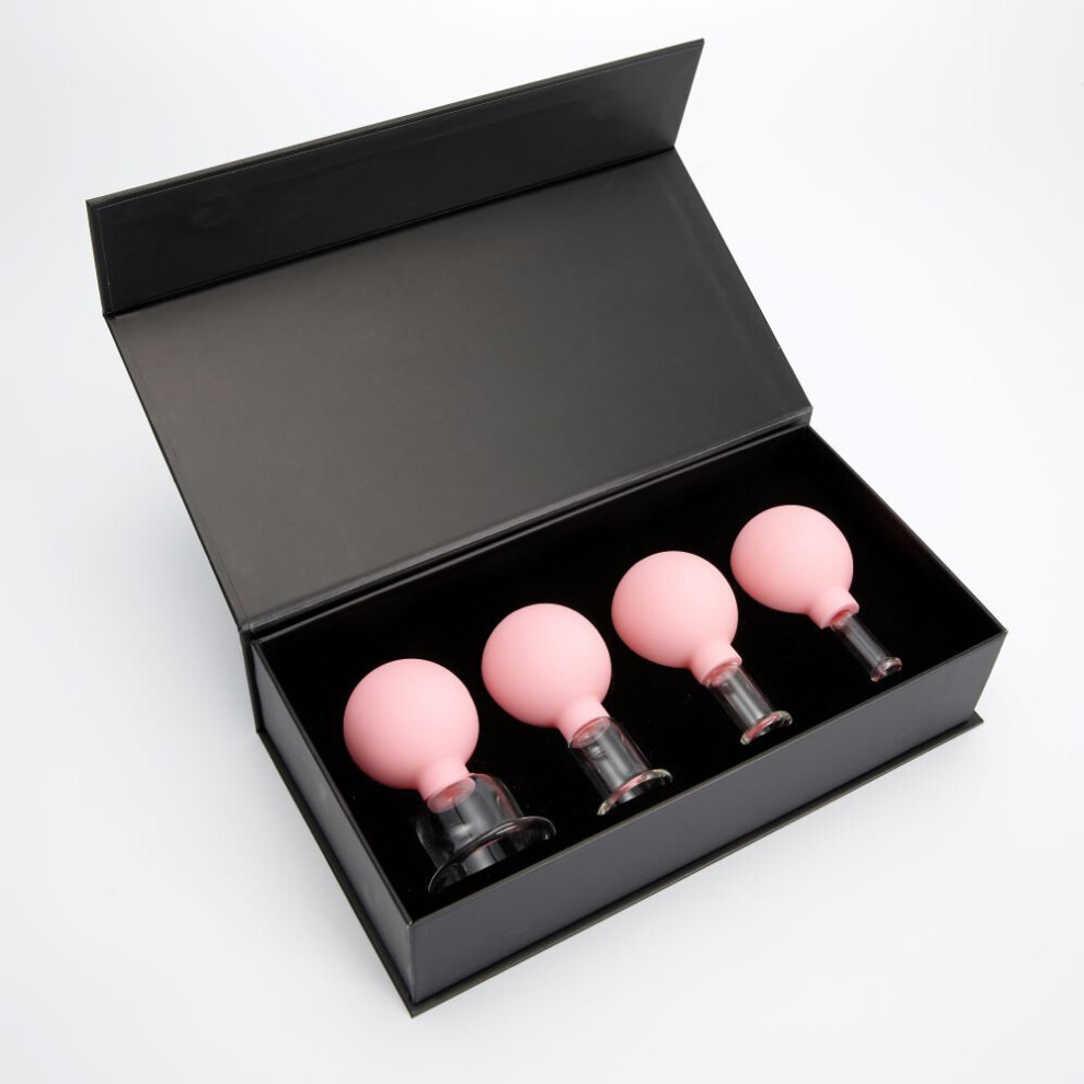 Dechoicelife Pink (A- Set3) Rubber Vacuum Cupping Glasses Massage Body Cups Anti Cellulite Cans Massage Vacuum Jar Medical Chineses Therapy Cupping Massage
