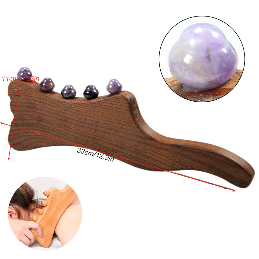 Dechoicelife (A-8-1Pcs) Wood Therapy,Lymphatic Drainage Tool,Wooden Guasha,Wood Therapy Massage Tools,Gua Sha Massage Soft Tissue Therapy